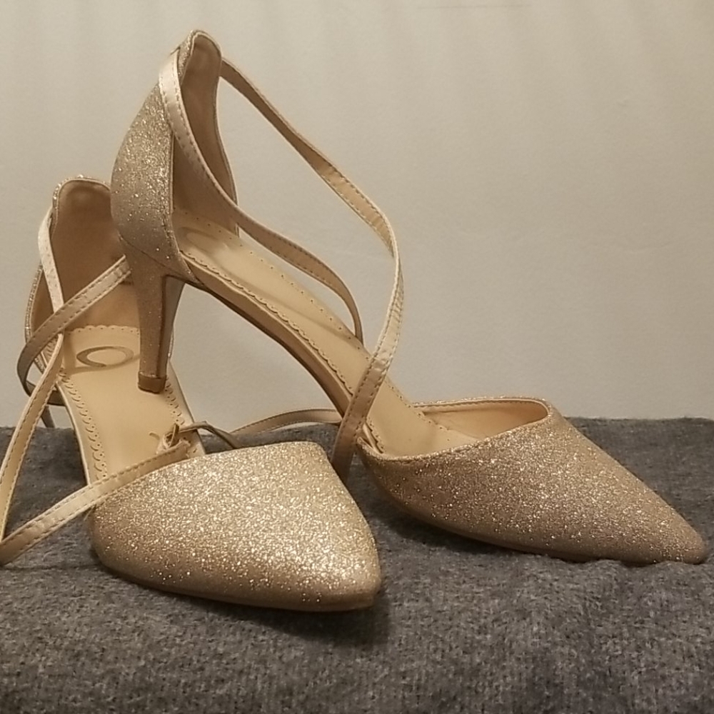 Rose Gold glitter shoes